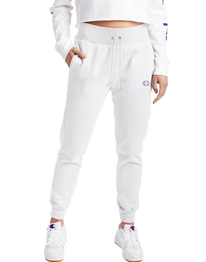 Champion Joggingbroek Dames - Wit - Reverse Weave ( 790261-EKF )